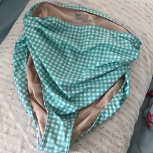 Albion mint gingham swim bottoms